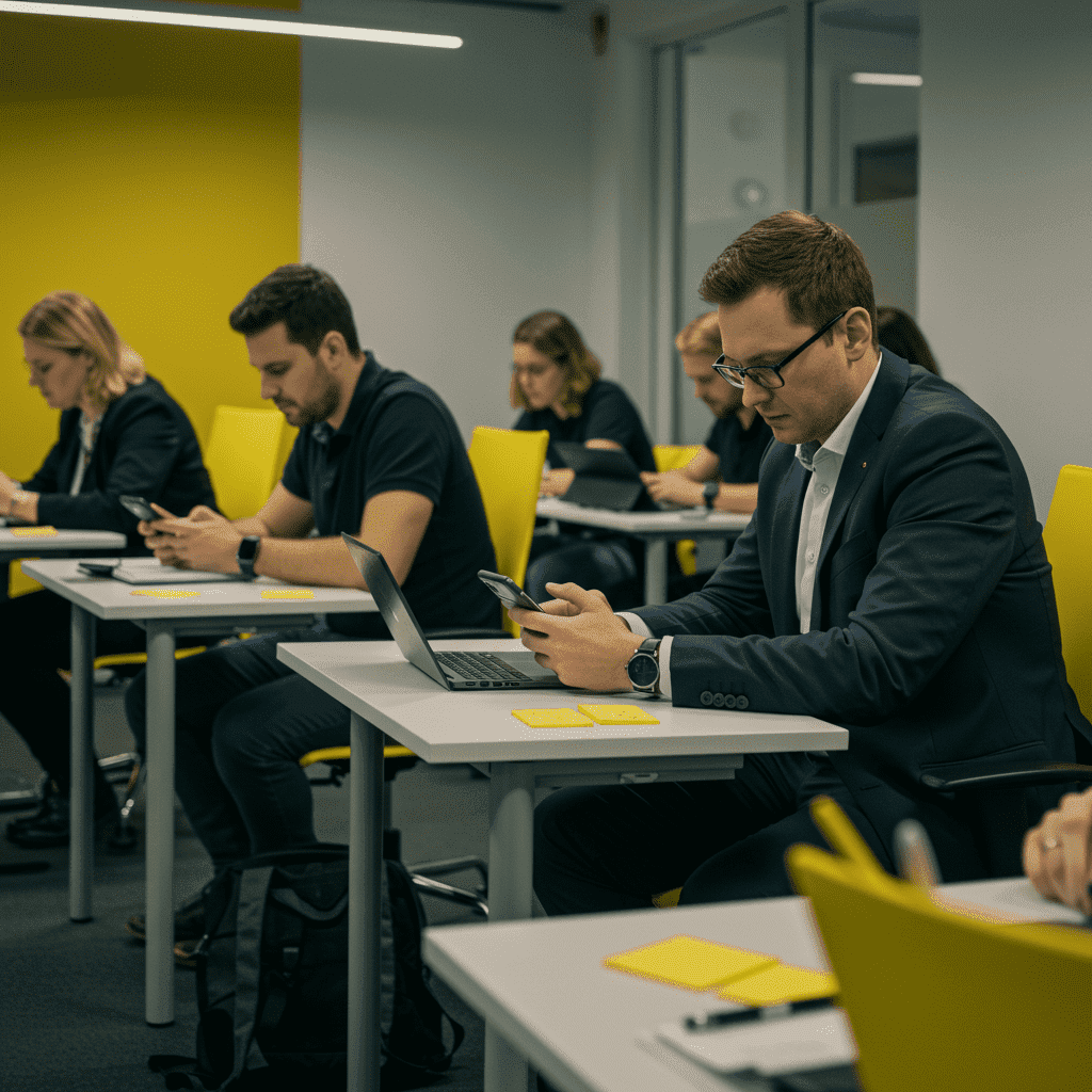 aluguel de smartphones em treinamentos