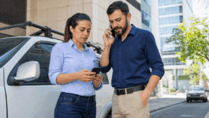 Celular com linha telefônica para equipe externa